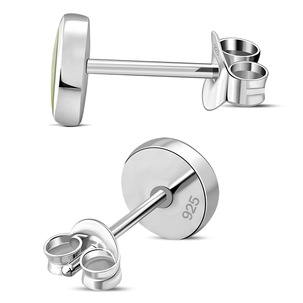 Contemporary Stud - Round Stud with Scottish Marble