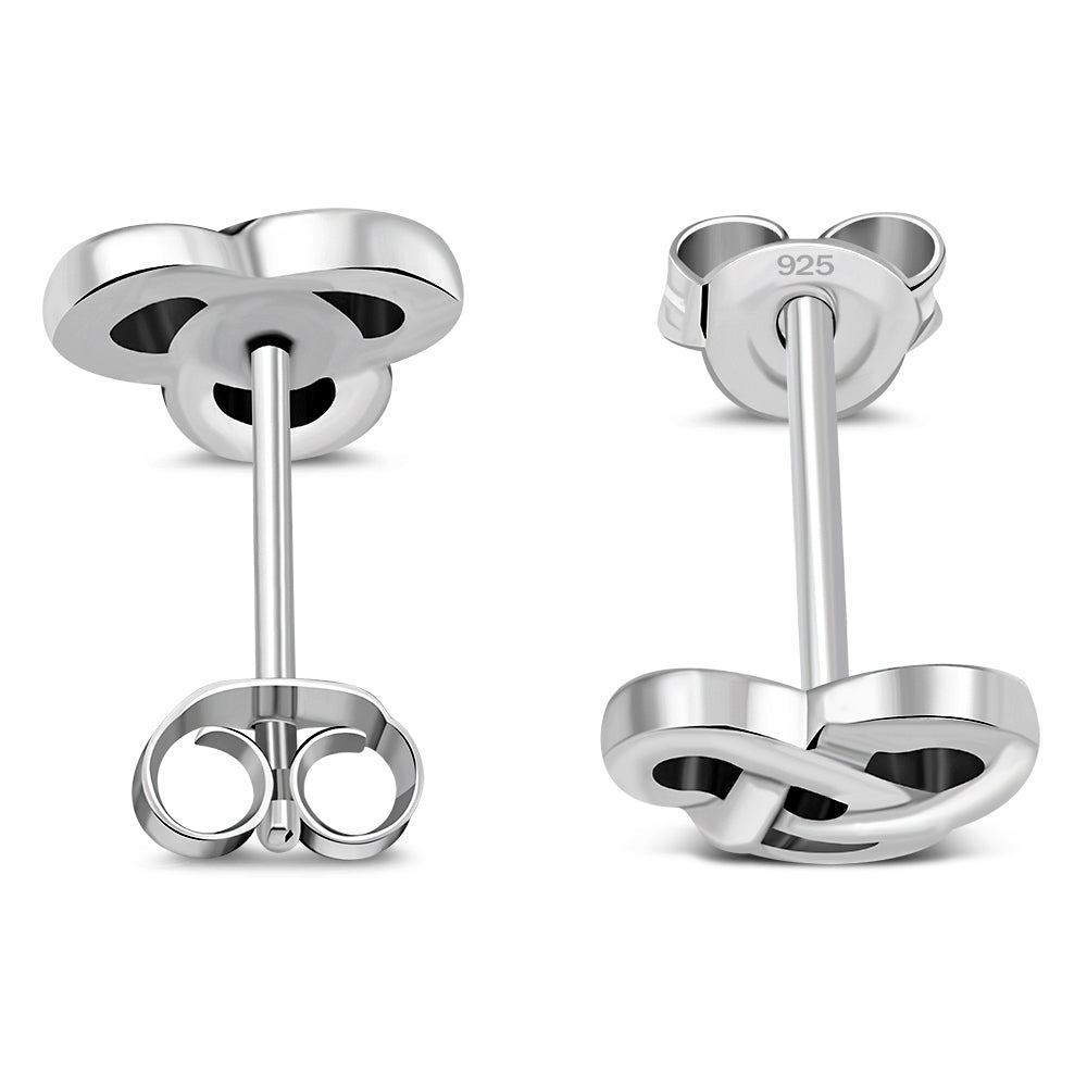 Triquetra Earrings - Dainty Rounded Trinity Studs