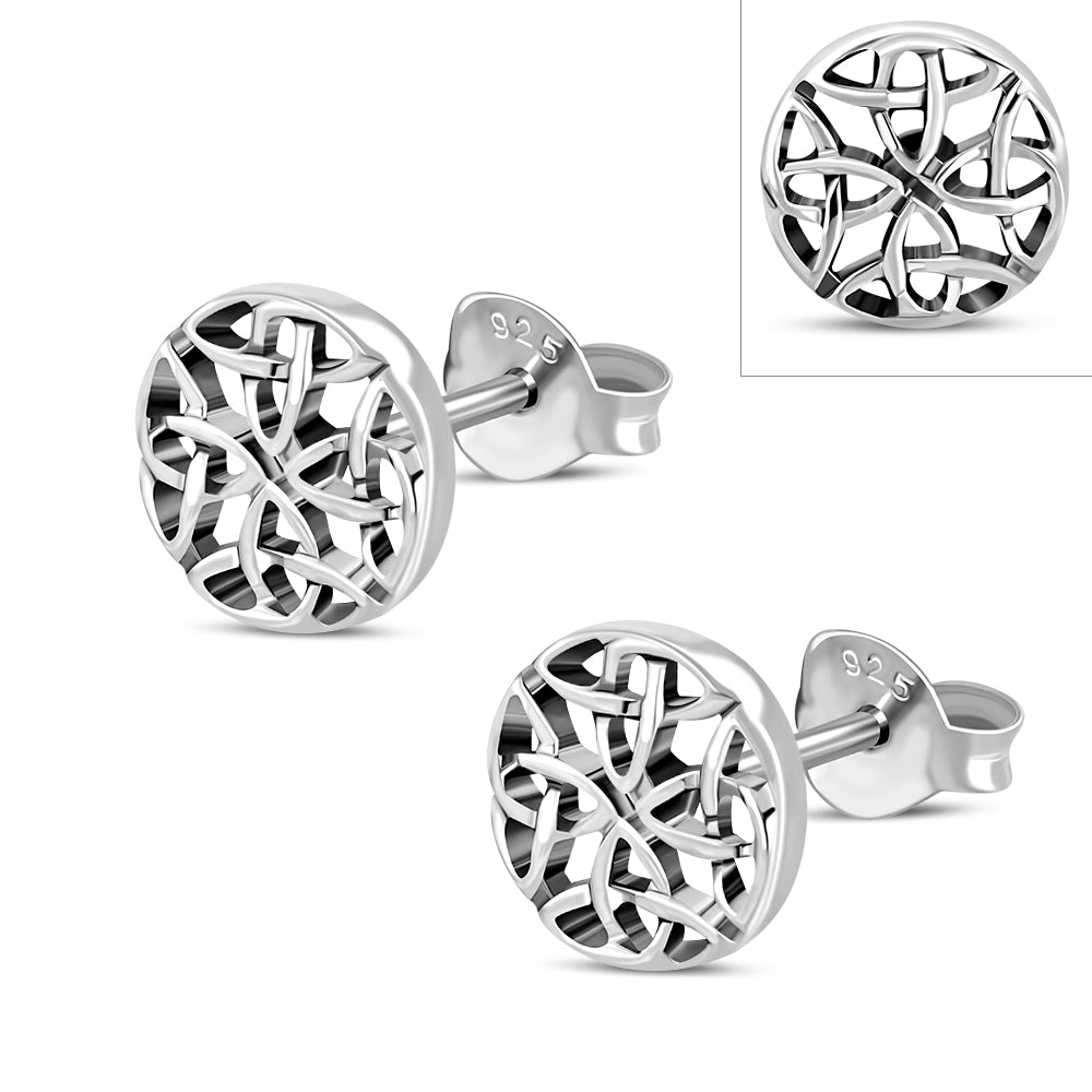 Celtic Knot Studs- Celtic Shield of Four Directions