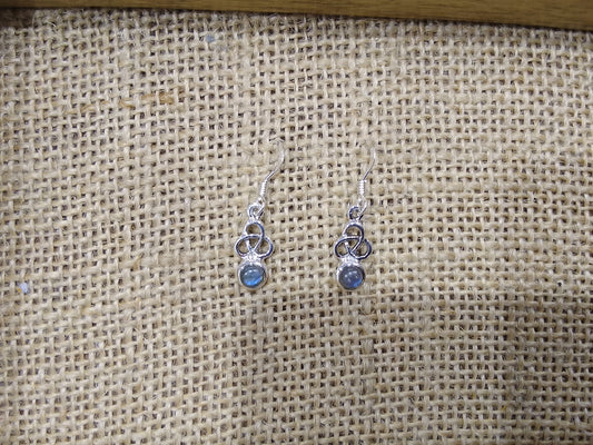 Celtic Stone Earrings - Labradorite