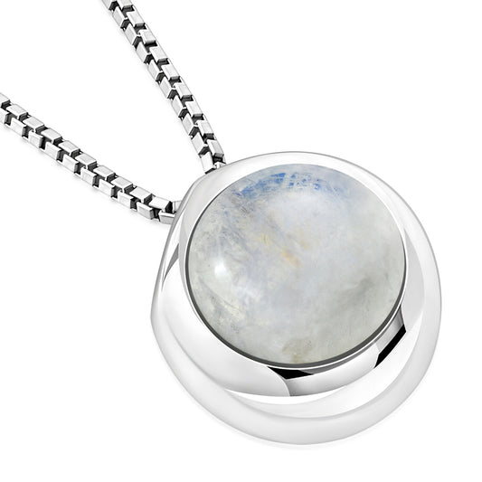 Contemporary Stone Pendant - Moonstone Orb