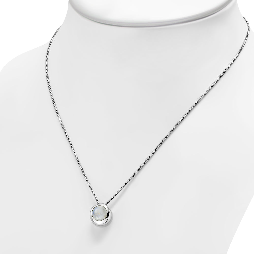 Contemporary Stone Pendant - Moonstone Orb
