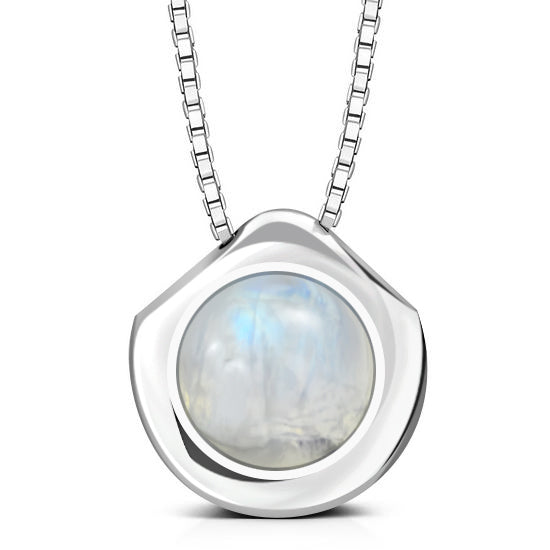 Contemporary Stone Pendant - Moonstone Orb