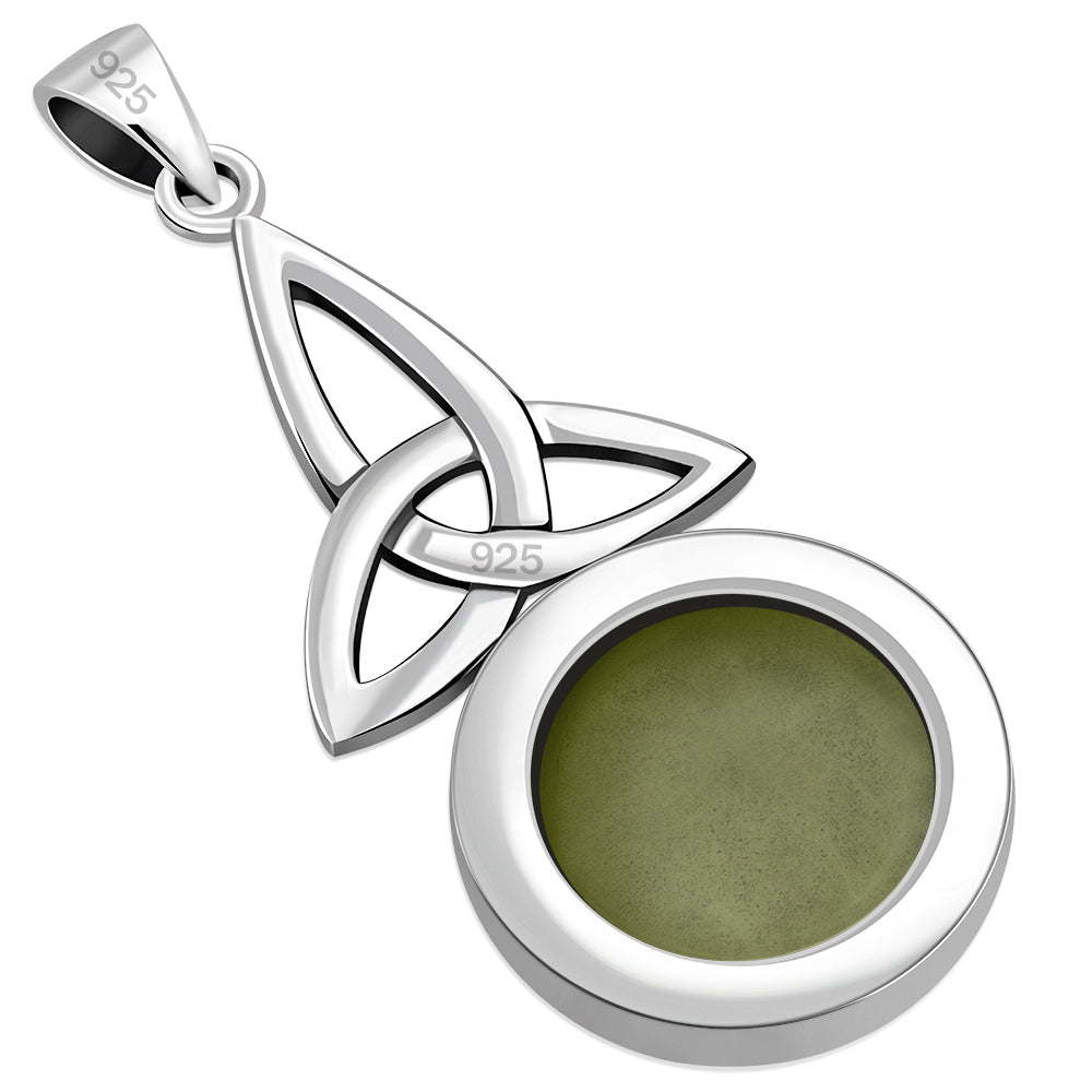 Triquetra Pendant with Scottish Marble