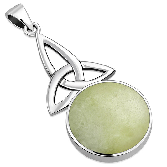 Triquetra Pendant with Scottish Marble