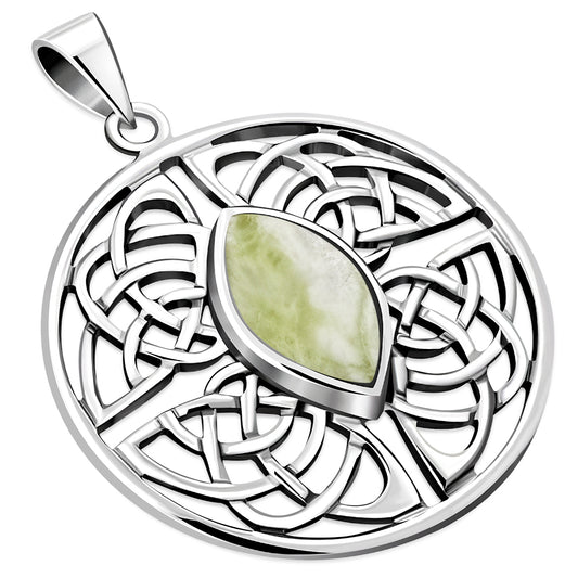 Scottish Marble Pendant - Eye Quarternary Knot