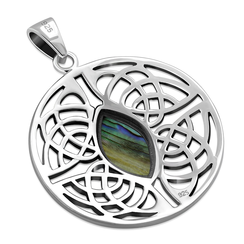 celtic pendant - Shield of four with Abalone