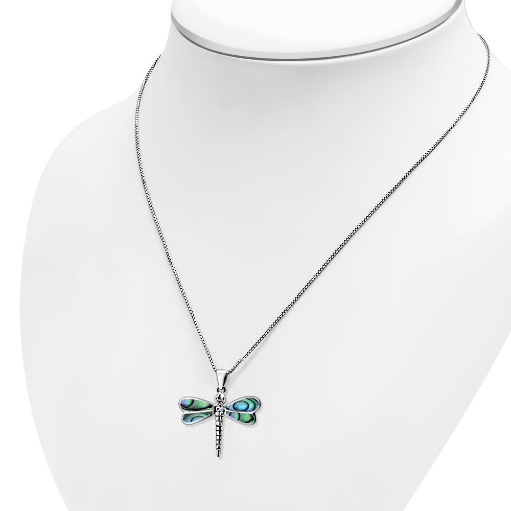 Large Dragonfly Pendant with Abalone shell