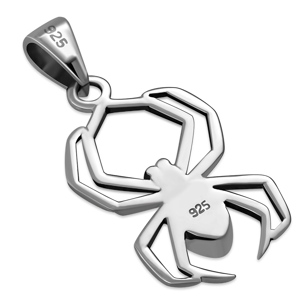Black Onyx Pendant - Contemporary Spider