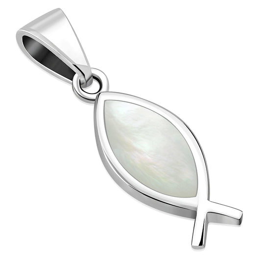 Mother of Pearl Pendant - Ichthys