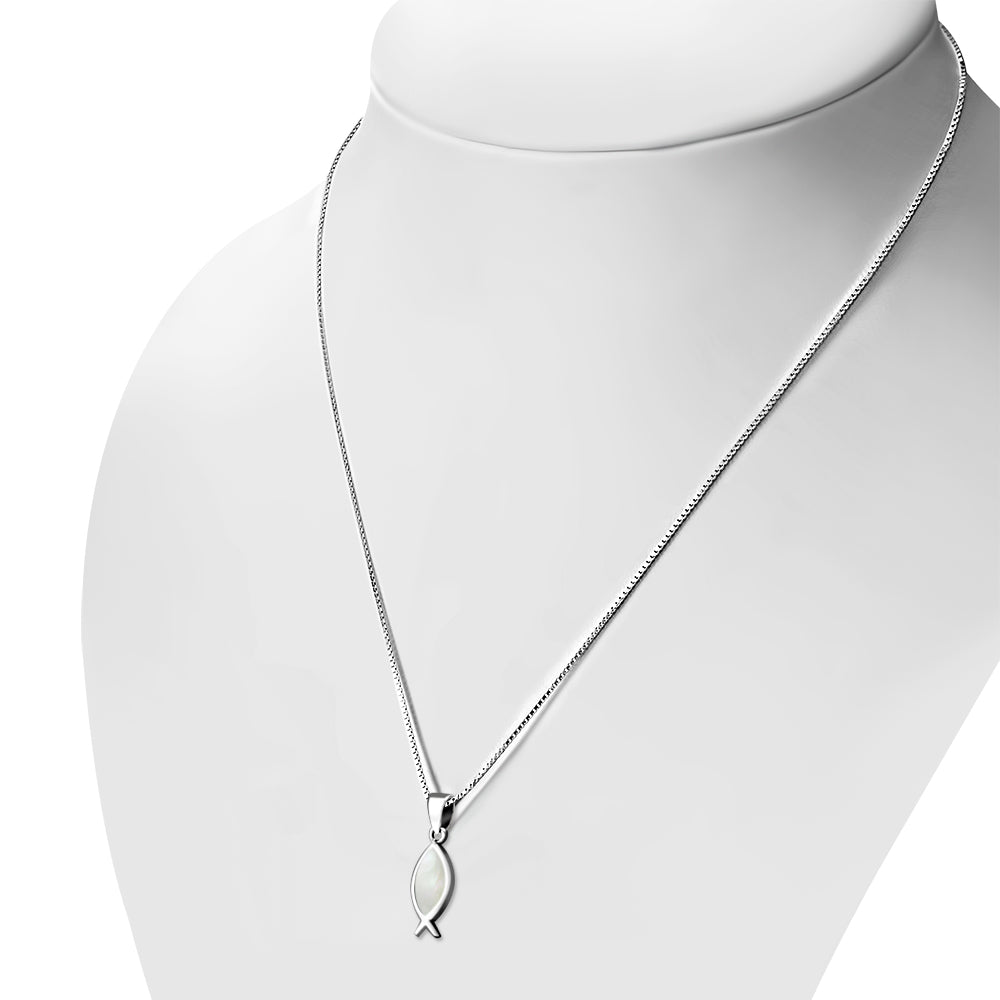Mother of Pearl Pendant - Ichthys