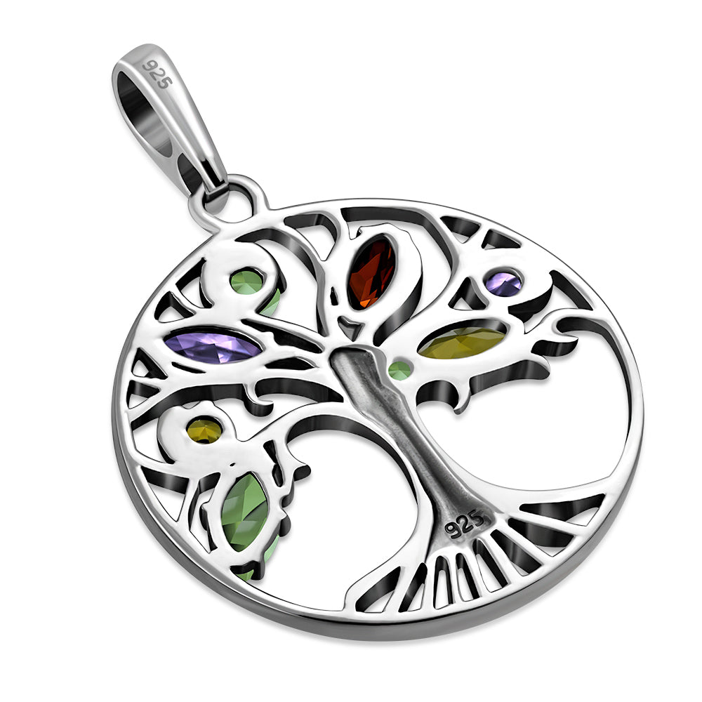 Tree of Life Pendant-Mix Stone Fruity Tree