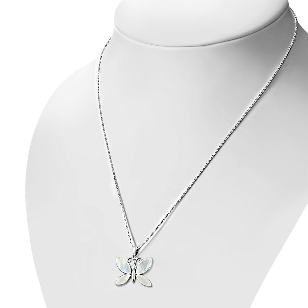 Mother of Pearl Pendant - Broad Butterfly