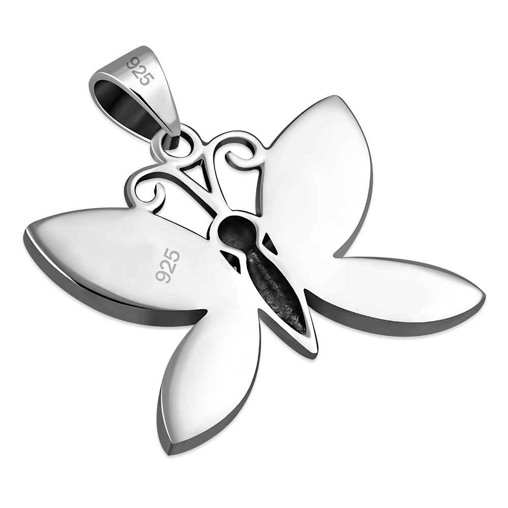 Abalone Pendant - Broad Butterfly