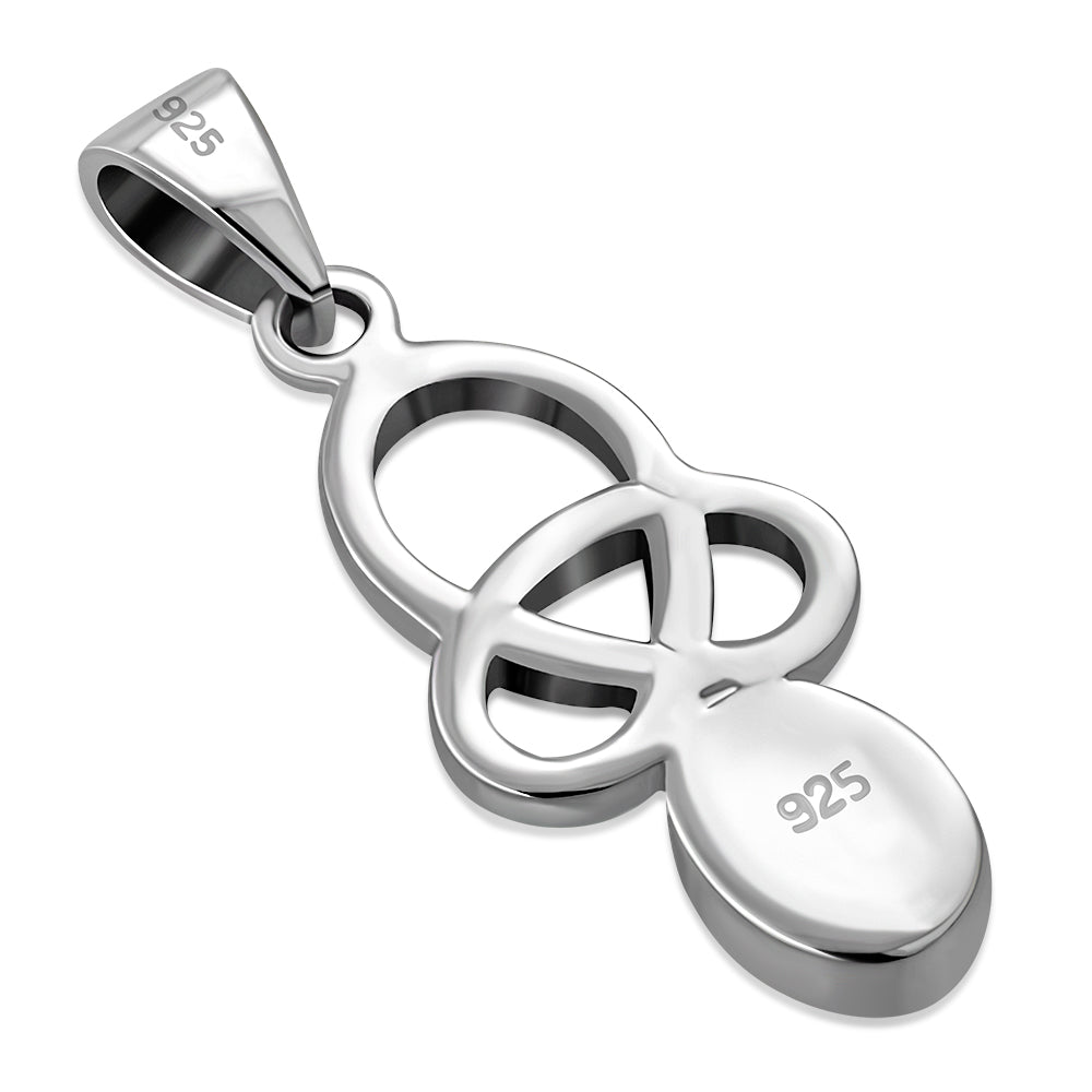 Pendant - Loose Trinity Knot -Mother of Pearl