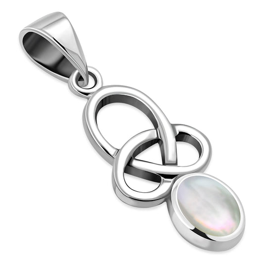 Pendant - Loose Trinity Knot -Mother of Pearl