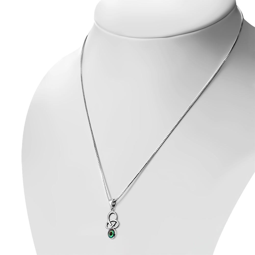 Pendant - Loose Trinity Knot -Abalone