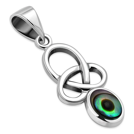 Pendant - Loose Trinity Knot -Abalone