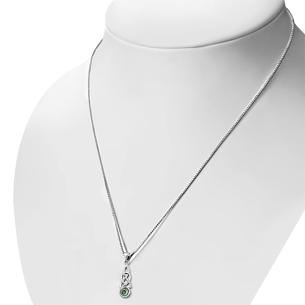 Abalone Pendant - Extended Trinity Knot