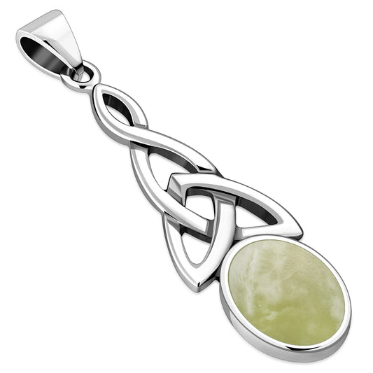 Scottish Marble Pendant - Trinity Loop Drop