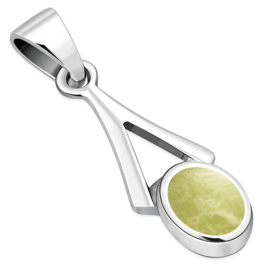 Scottish Marble Pendant - Small Open Triangle