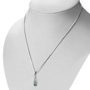 Abalone Pendant - Elongated Trinity Drop