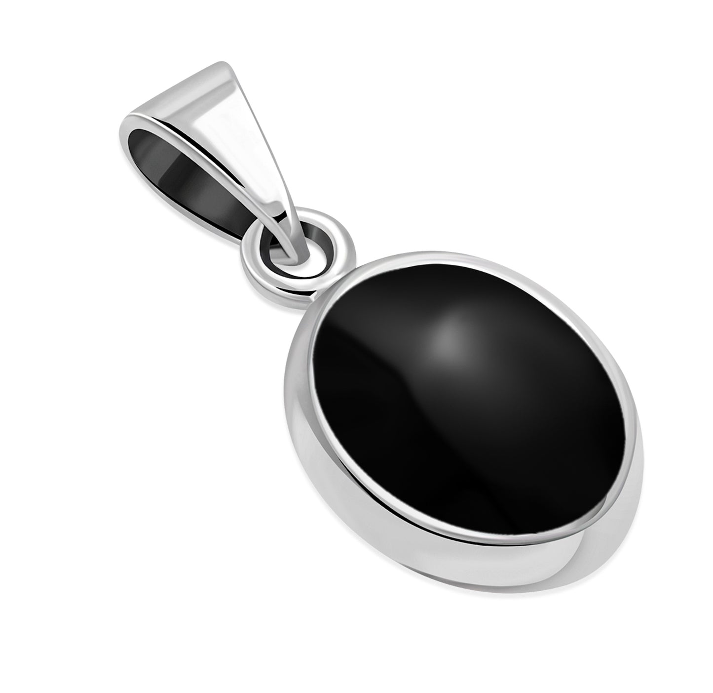 Contemporary Pendant - Classy Oval Black Oynx