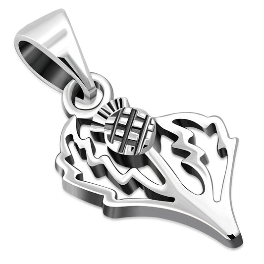 Scottish Thistle Pendant - Wee Contemporary Cut