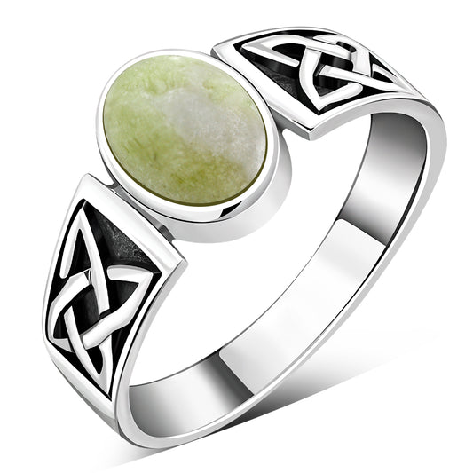 Scottish Marble Ring - Four Corner Band