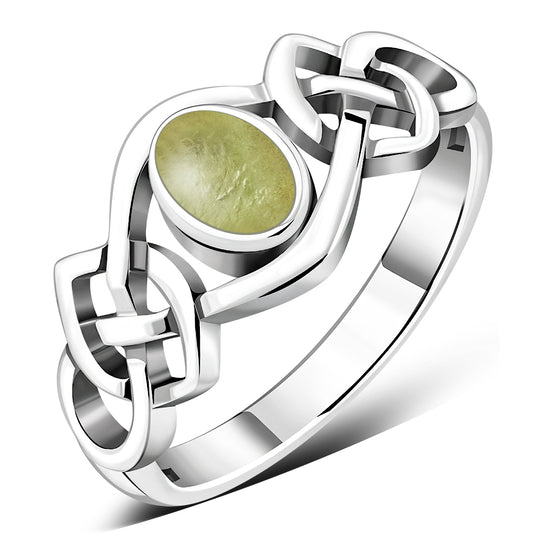 Scottish Marble Ring - Interlocking Knot