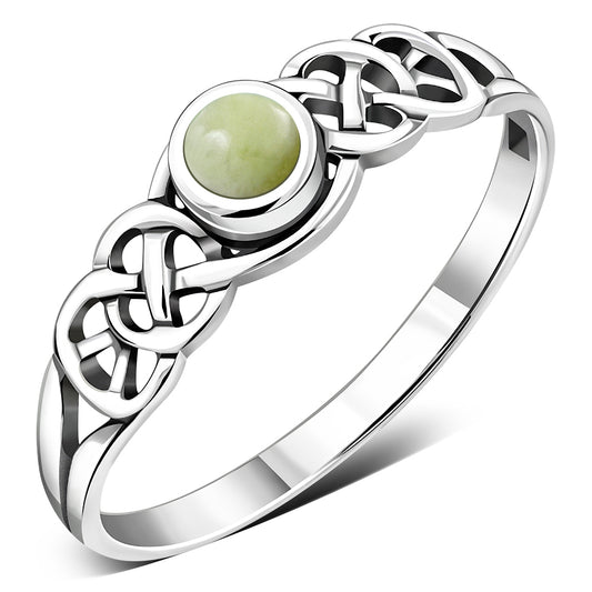 Scottish Marble Ring - Dainty Double Knot