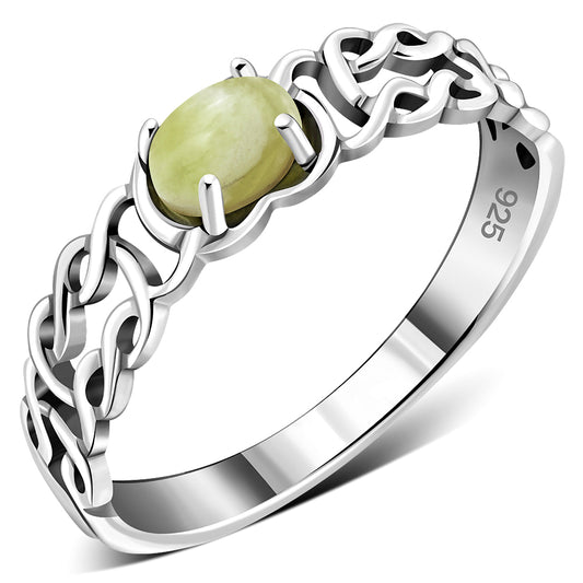 Scottish Marble Ring - Celtic Thread