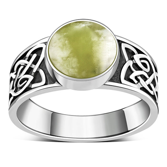 Scottish Marble Ring - Vintage Family Knot Band