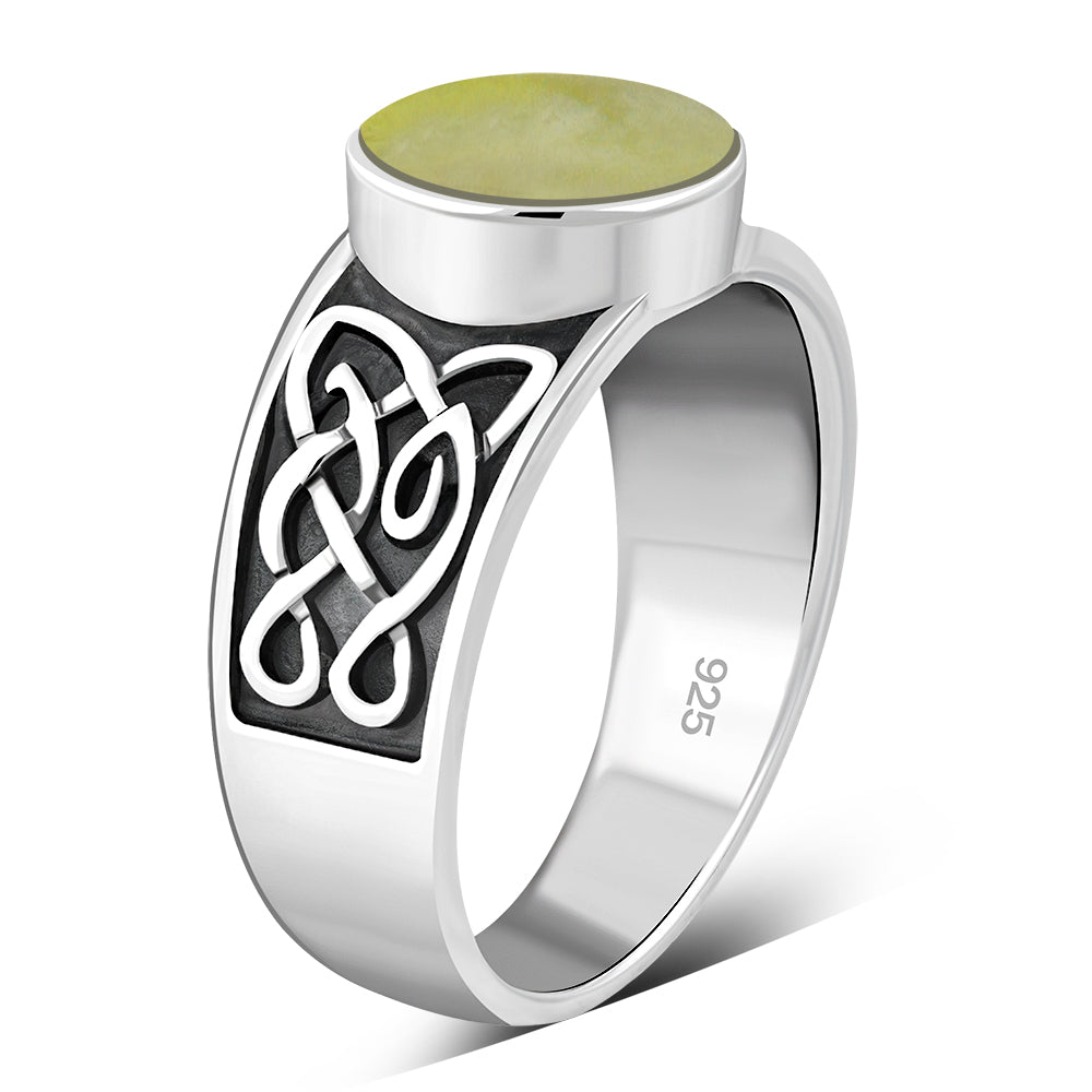 Scottish Marble Ring - Vintage Family Knot Band