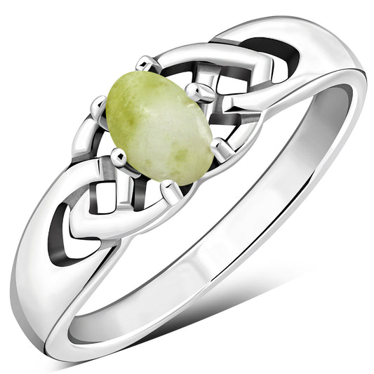 Scottish Marble Ring - Celtic Clasp