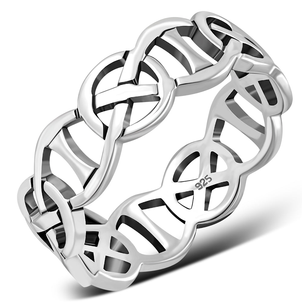Celtic Knot Ring - Open Weave – Celtic Design Scotland