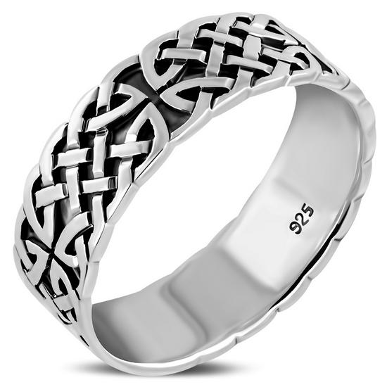 Celtic Knot Ring - Antique Double Weave