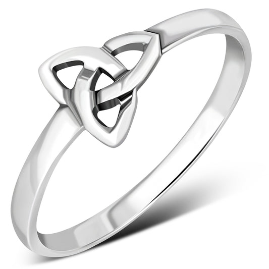 Triquetra Ring -  Thin Simple Balance (Thick Band)