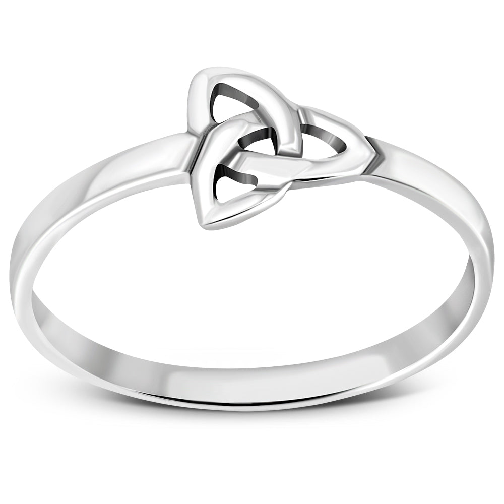 Triquetra Ring -  Thin Simple Balance (Thick Band)