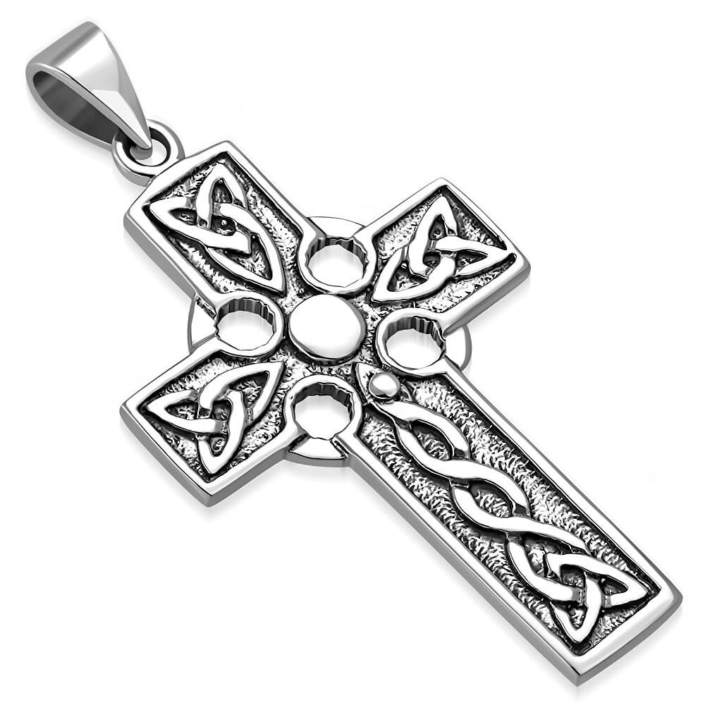 Celtic Cross Pendant - Looped Trinity (Large)