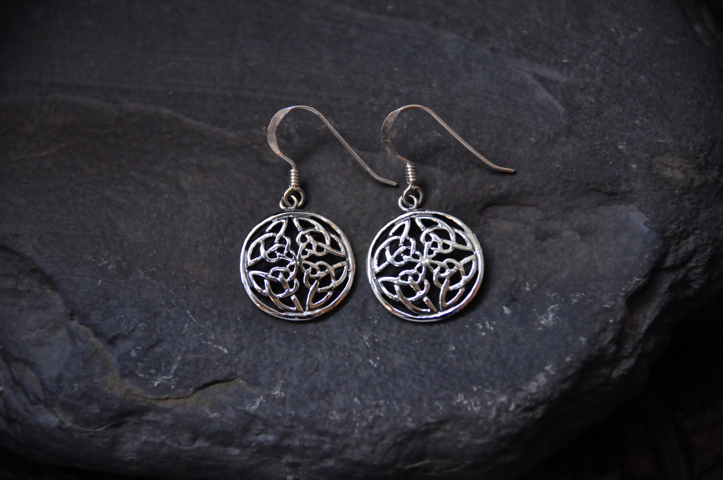Celtic Knot Earrings - Round Quaternary Knot