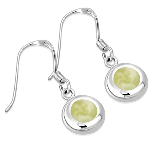 Scottish Marble Earrings - Solid Round Drop