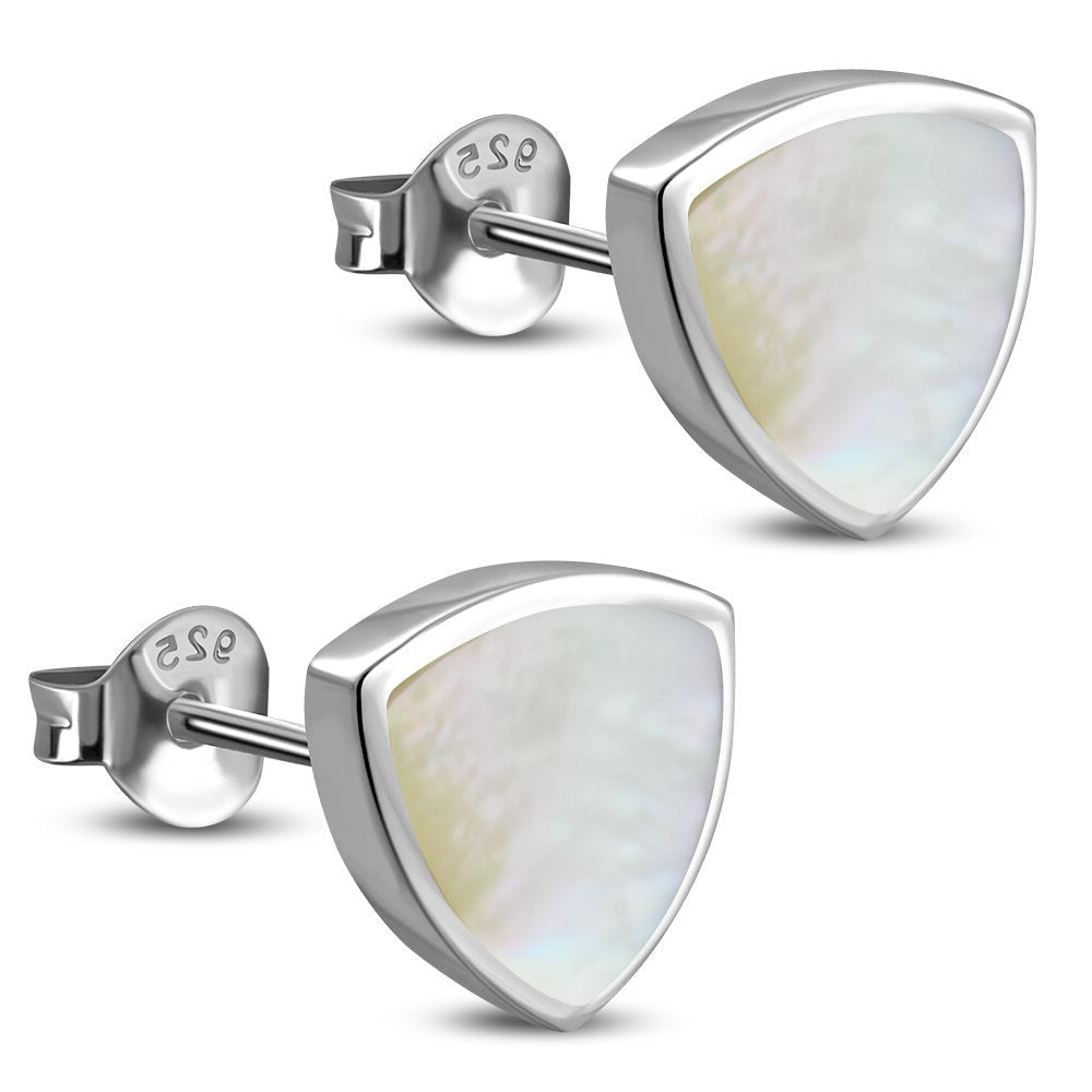Contemporary Stone Studs - Heater Shield with Mother of Pearl