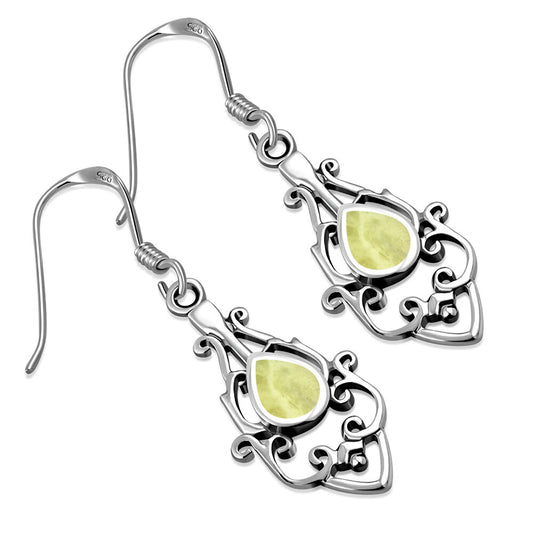 Scottish Marble Earrings- Baroque Style