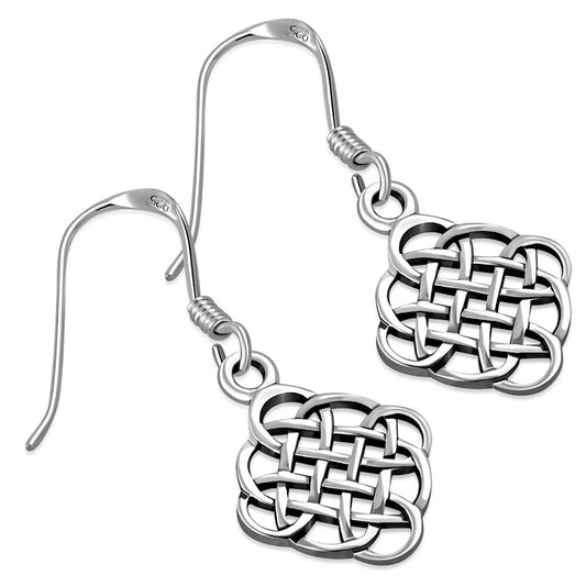 Celtic Knot Earrings - Quaternary Twist Knot
