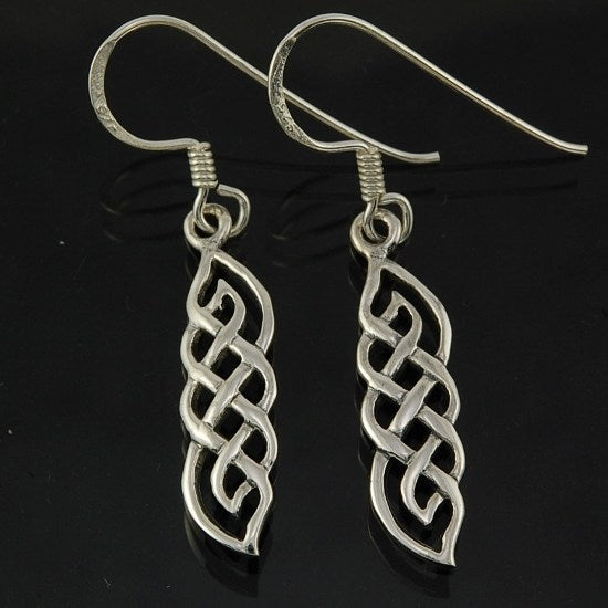 Celtic Knot Earrings - Pointed Twist Knot