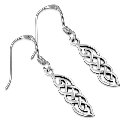 Celtic Knot Earrings - Pointed Twist Knot