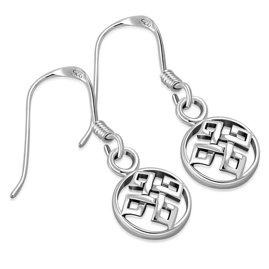 Celtic Knot Earrings- Framed Shield Knot