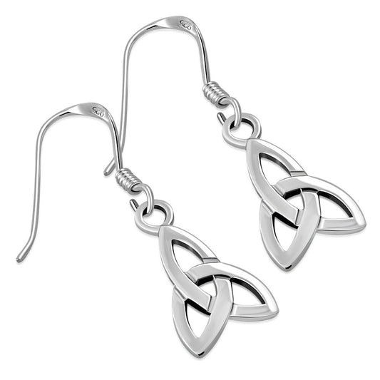 Triquetra Earrings - Elongated Trinity
