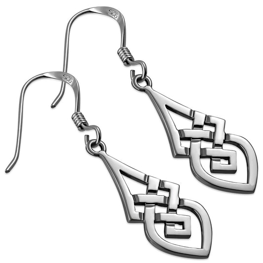 Celtic Knot Earrings - Knotted Droplet